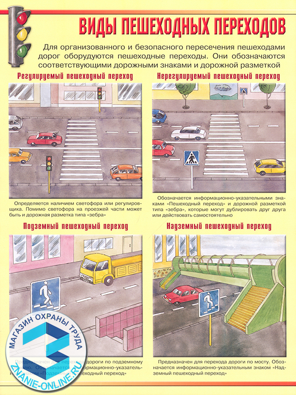 Плакаты «Уголок безопасности на дорогах» (АР-10, бумага, А3, 8 листов)